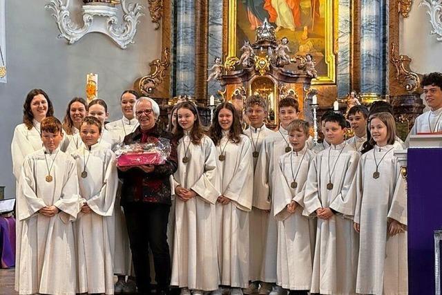 Wyhl hat seine langjhrige Mesnerin Renate Vitt verabschiedet