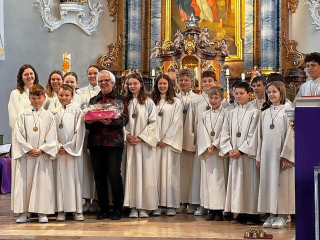 Abschied fr Mesnerin Renate Vitt nach...n der Pfarrkirche St. Blasius in Wyhl.  | Foto: privat