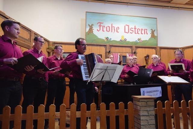 Osterkonzert des Mnnergesangvereins Wieden gefllt Jung und Alt