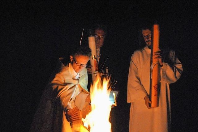 Christen feiern Ostergottesdienste in Bad Sckingen mit besonderen Momenten