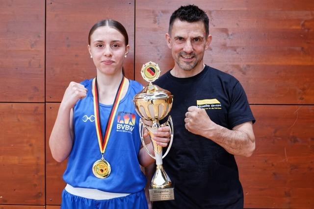 Boxerin Amalia Mller aus Riegel holt sich ihren zweiten Deutschen Meistertitel