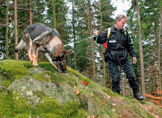 Bei der Suche nach Vermissten werden oft Mantrailer eingesetzt. | Foto: Uli Deck Bei der Suche nach Vermissten werden oft Mantrailer eingesetzt. | Foto: Uli Deck