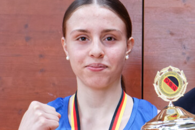 Boxerin Amalia Mller aus Riegel holt zweiten Deutschen Meistertitel