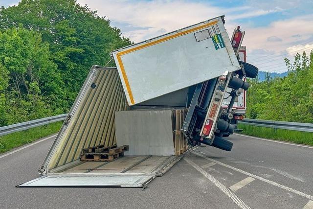 Hnger bei Gengenbach umgekippt