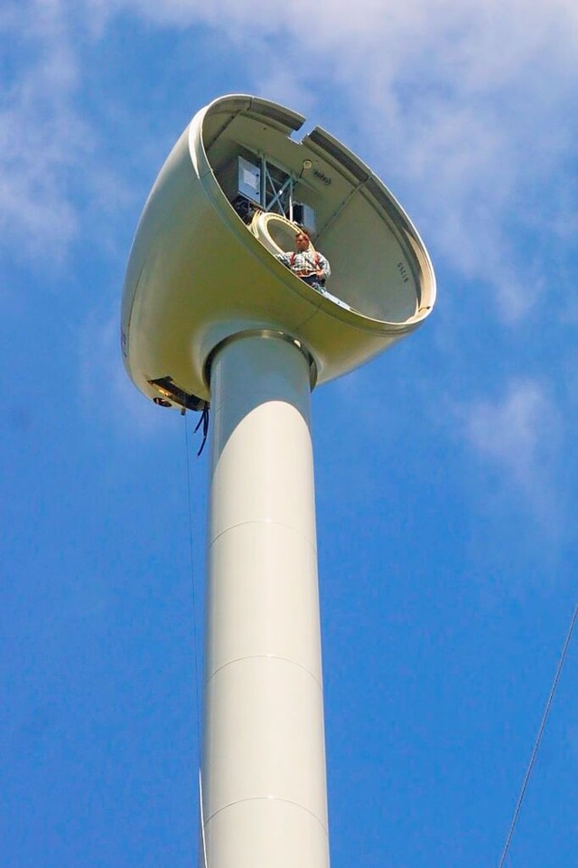 Wo in Grafenhausen Windkraftanlagen ge...er Bild zeigt die Gondel einer Anlage.  | Foto: Wilfried Dieckmann