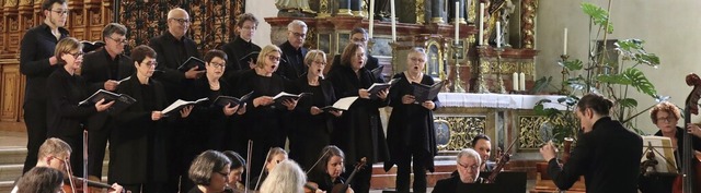 Das Vokalensemble Graduale Vocal und d...iburg traten in der Klosterkirche auf.  | Foto: Juliana Eiland-Jung