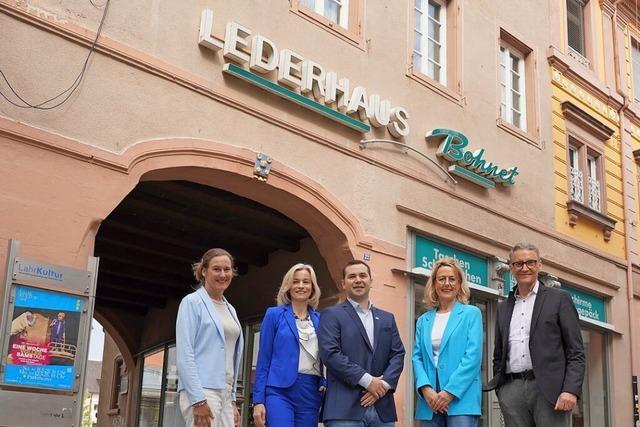 Aus dem Lahrer Lederhaus Bohnet soll eine Weinbar werden