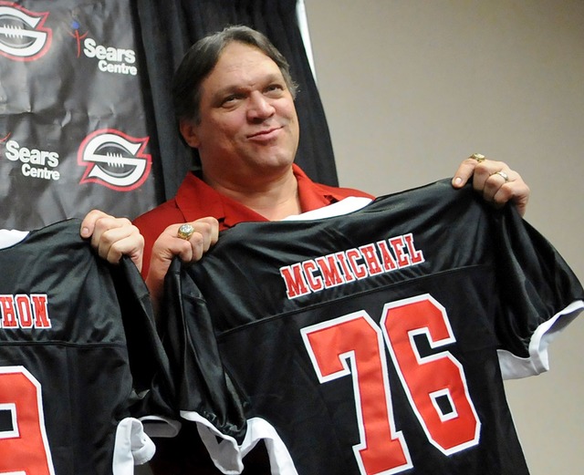 War nach seiner Karriere auch Trainer: Steve McMichael  | Foto: John J. Kim/Chicago Sun-Times/AP/dpa