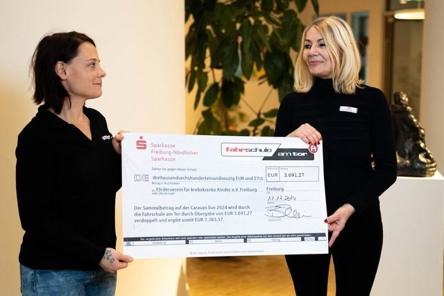 Aktion auf Messe bringt fast 15.000 Euro fr den Frderverein fr krebskranke Kinder in Freiburg