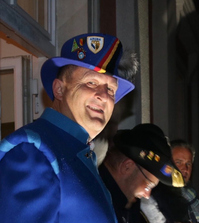 Frank Pfeiffer ist als Oberzunftmeiste...ke" der Schopfheimer Narrenzunft. | Foto: Thomas Winckelmann Frank Pfeiffer ist als Oberzunftmeiste...ke" der Schopfheimer Narrenzunft. | Foto: Thomas Winckelmann