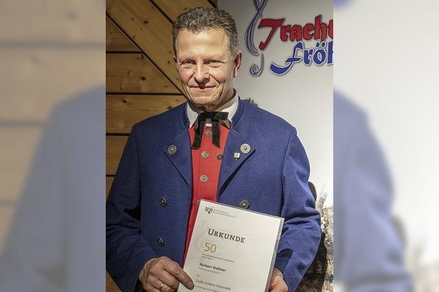 Ehrung fr verdiente Kapellenmitglieder