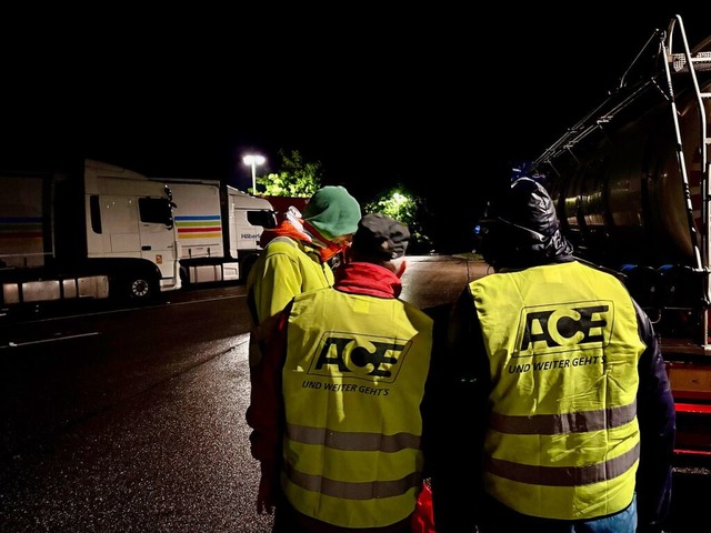 Mitarbeiter des ACE auf einer Raststätte | Foto: ACE südlicher Oberrhein Mitarbeiter des ACE auf einer Raststätte | Foto: ACE südlicher Oberrhein