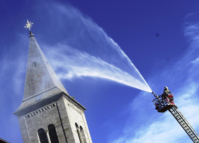 Bei einer bung 2022 kam die Bonndorfe...r Stadtkirche schon einmal sehr nahe.   | Foto: Heidi Rombach