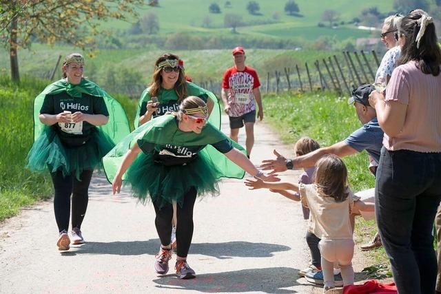 Superhelden laufen beim Mllheimer Genusslauf der Rekorde
