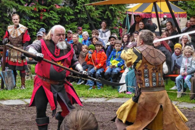 Mittelalterlich Phantasie Spectaculum: Ritter und Narren bevlkern Bad Sckingen