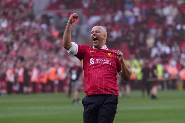 Der FC-Liverpool feiert die englische Meisterschaft und Klopp-Nachfolger Arne Slot