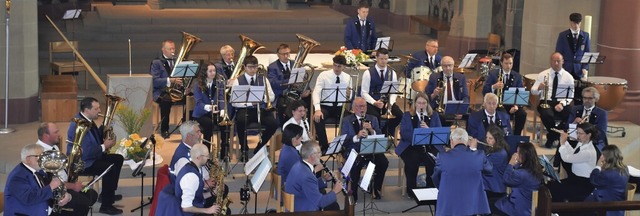 Der Musikverein Friedenweiler-Rudenber...einem Konzert im Mnster von Neustadt.  | Foto: Thomas Biniossek
