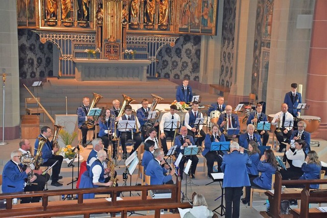 Der Musikverein Friedenweiler-Rudenber...einem Konzert im Münster von Neustadt. | Foto: Thomas Biniossek Der Musikverein Friedenweiler-Rudenber...einem Konzert im Münster von Neustadt. | Foto: Thomas Biniossek