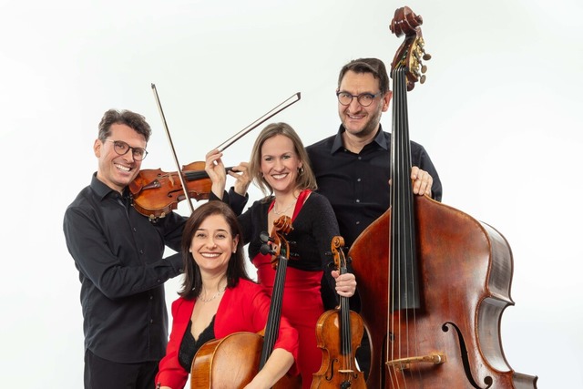 Das Quartett SURprise spielt im Rahmenprogramm des ESC. | Foto: Christian Santos (Burghof) Das Quartett SURprise spielt im Rahmenprogramm des ESC. | Foto: Christian Santos (Burghof)