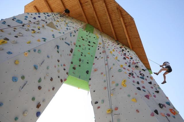 Der Lahrer Kletterturm des Deutschen Alpenvereins wird zehn Jahre alt