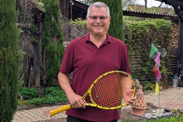 Dieter Engler aus Mundingen wird Ehrenmitglied im Tennisclub und inspiriert viele