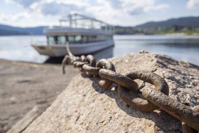 Fr das Ausflugsschiff hat der Schluchsee immer noch zu wenig Wasser