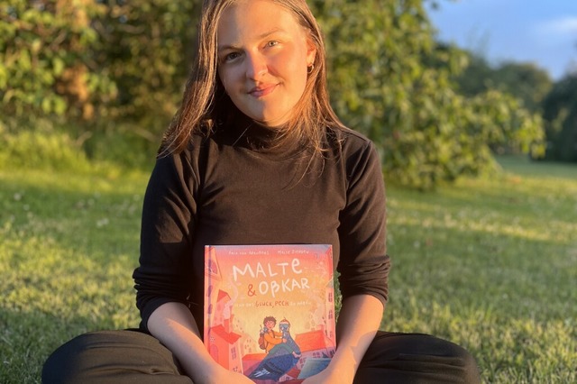 Amia von Arenberg mit ihrem ersten Kin...kar und das Glück, Pech zu haben" | Foto: Privat Amia von Arenberg mit ihrem ersten Kin...kar und das Glück, Pech zu haben" | Foto: Privat