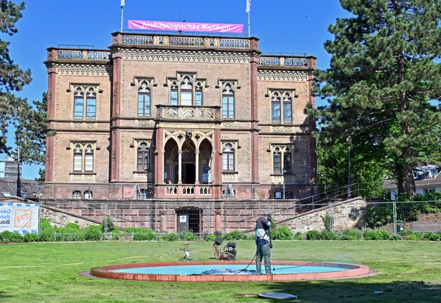 Auch der Brunnen vor dem Colombischlssle wurde erneuert.  | Foto: Michael Bamberger