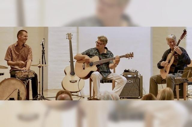 Das Trio Ode to Brazil tritt am Sonntag, 4.Mai, um18 Uhr in der Martinskirche in Mllheim mit brazilianischer Gitarrenmusik auf.