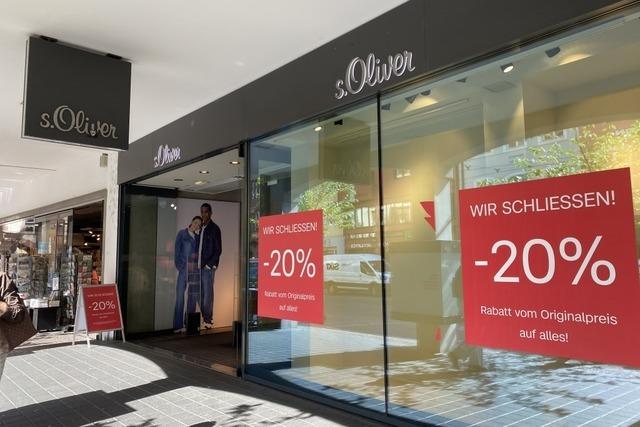 Deutsche Kleidermarke S.Oliver schliet Freiburger Filiale in der Kaiser-Joseph-Strae