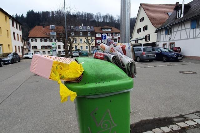 Ist die Verpackungssteuer fr die Tonne?: In Schopfheim stt eine Einfhrung auf Widerstand