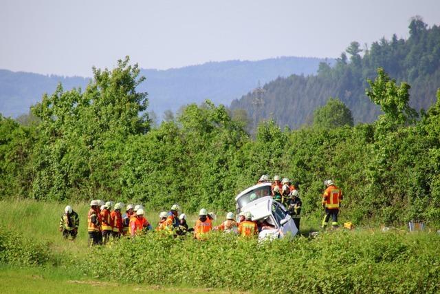 Schwerer Unfall bei Steinach: Die B 33 ist momentan voll gesperrt