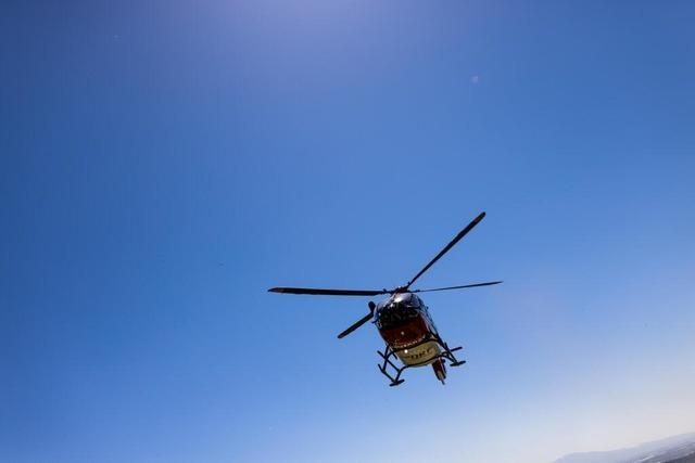 Bei einem Motorradunfall auf der L135 bei Kandern war auch der Rettungshubschrauber im Einsatz