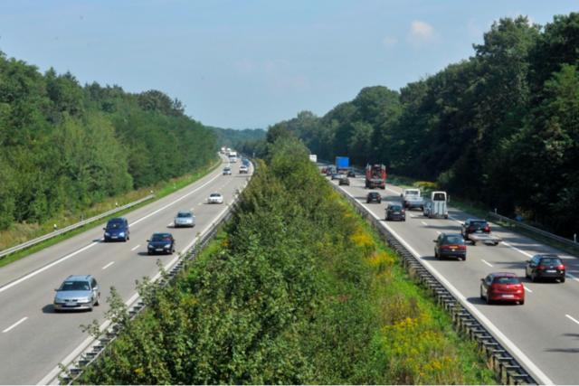 Hochzeitsgesellschaft bremst Verkehr aus und tanzt auf der A5