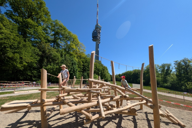 Auf dem Chrischona-Berg bei Basel gibt es einen neuen Parcours fr alle Generationen