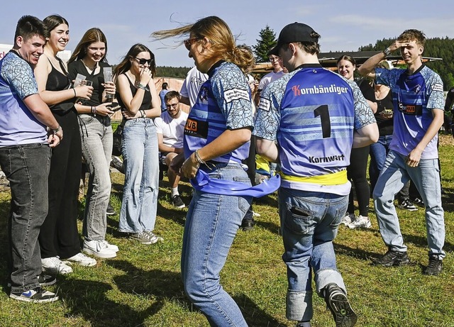 Schnelles Aus- und Einwickeln war bei diesem Spiel gefragt.  | Foto: Endrik Baublies