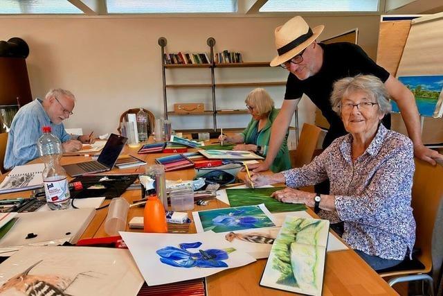 Mit dem Fliegenden Atelier im Kaiserstuhl unterwegs