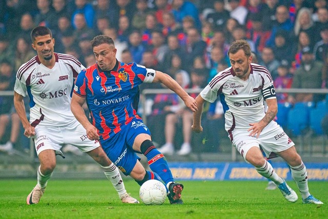An vier der fünf Basler Tore beteiligt...hé Cognat (rechts) und Alexis Antunes. | Foto: IMAGO/Priscila Bütler / SPP An vier der fünf Basler Tore beteiligt...hé Cognat (rechts) und Alexis Antunes. | Foto: IMAGO/Priscila Bütler / SPP