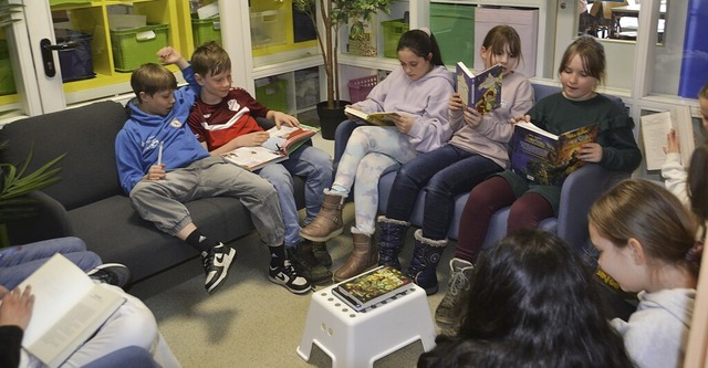 Kinder werden auch nachmittags in der ... ihren  Lieblingsbchern beschftigen.  | Foto: Christiane Sahli