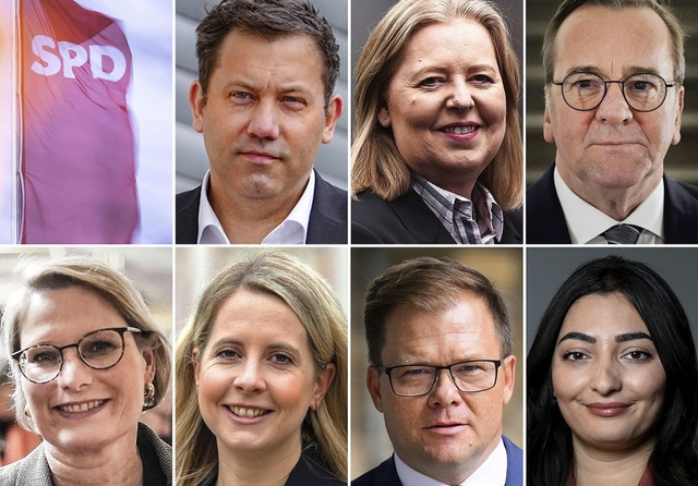 Für die SPD in der Regierung (von link...ertz (Bau) und Stefanie Hubig (Justiz) | Foto: Hannes P Albert (dpa) Für die SPD in der Regierung (von link...ertz (Bau) und Stefanie Hubig (Justiz) | Foto: Hannes P Albert (dpa)
