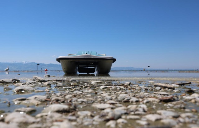 Der Bodensee hat mit der Trockenheit zu kämpfen (Archivbild vom 2. Mai). | Foto: Karl-Josef Hildenbrand (dpa) Der Bodensee hat mit der Trockenheit zu kämpfen (Archivbild vom 2. Mai). | Foto: Karl-Josef Hildenbrand (dpa)