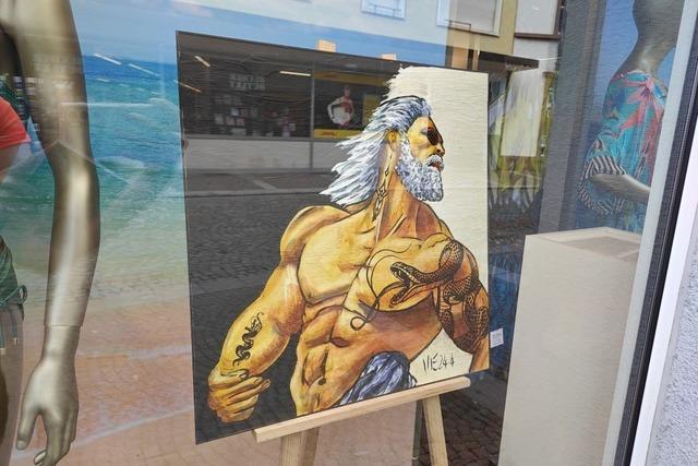 In Emmendingen wird der Schaufensterbummel jetzt gleichzeitign zum Kunstgenuss