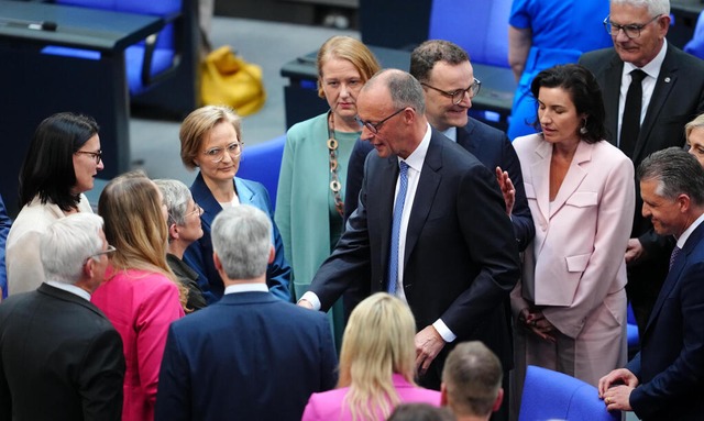 CDU-Chef Friedrich Merz ist im zweiten...esrepublik Deutschland gewählt worden. | Foto: Kay Nietfeld (dpa) CDU-Chef Friedrich Merz ist im zweiten...esrepublik Deutschland gewählt worden. | Foto: Kay Nietfeld (dpa)