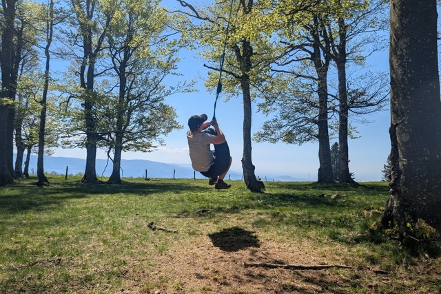 Reifenschaukel auf dem Kandel | Foto: Silke Kohlmann Reifenschaukel auf dem Kandel | Foto: Silke Kohlmann