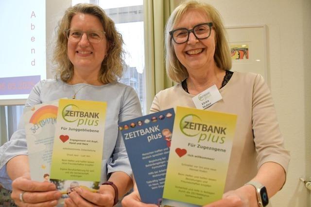 Zeitbank Plus Hochrhein-West stellt sich in Herten vor und wirbt um Mitglieder