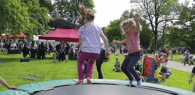 Beim Brgerparkfest gibt es viele Mitmachangebote.  | Foto: Ralf Burgmaier
