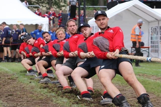 Beide Wiesentler Clubs erreichen bei Saisonauftakt im Tauziehen das Halbfinale