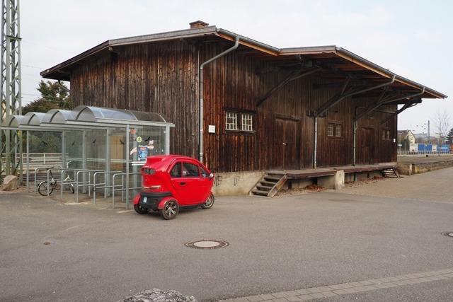 In Efringen-Kirchen kann der Umbau der historischen Gterhalle zu einer Fahrradgarage losgehen