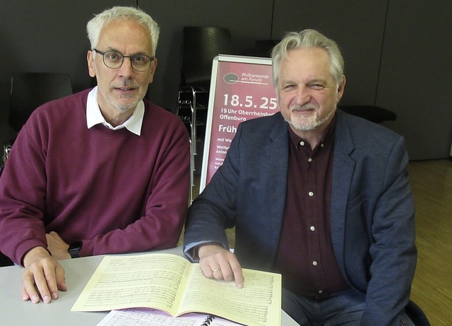 Freuen sich auf das Frhlingskonzert a...lf Schilli, Dirigent der Philharmonie.  | Foto: Susanne Kerkovius