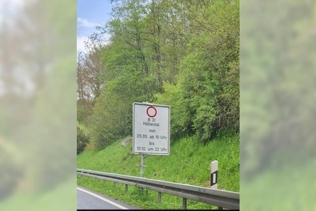 Niemand will fr die in eine Richtung gesperrte B31 im Hllental verantwotlich sein